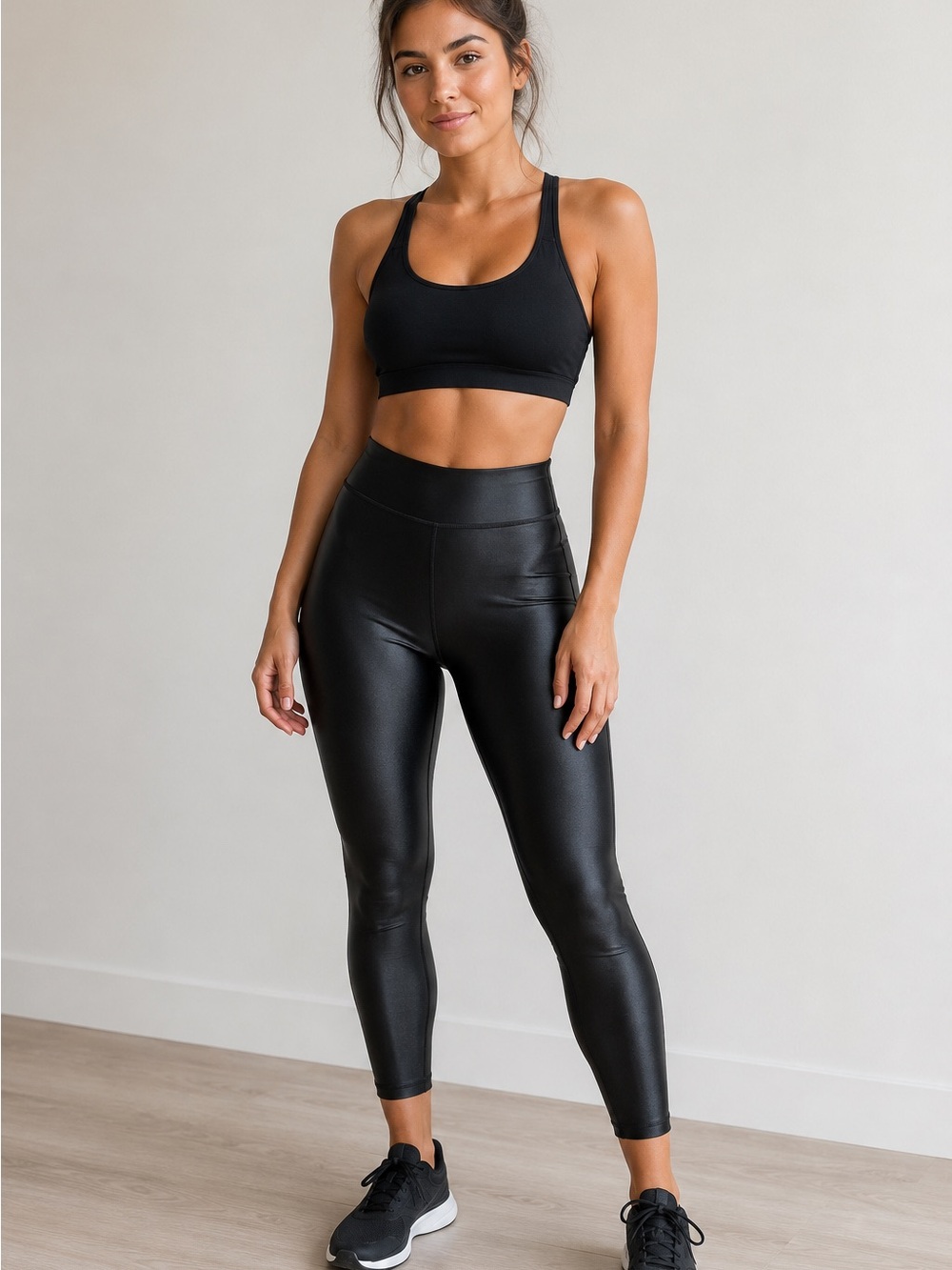 Lululemon Satin Shine High-Rise Tight 25” Black Leggings, Size 12